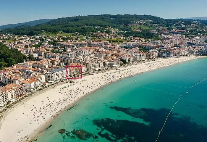 Διαμέρισμα En 1ª Linea De Playa Silgar Con Vistas Al Mar Y Parking Privado *